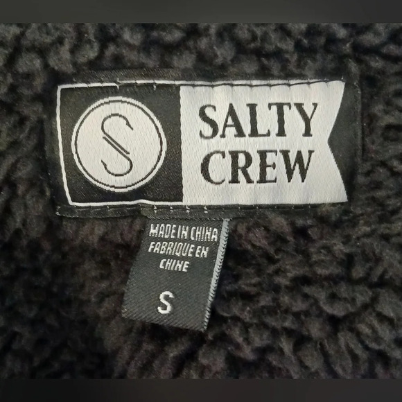 SALTY CREW REFUGE SHERPA FLEECE HOODIE. - Picture 4 of 5